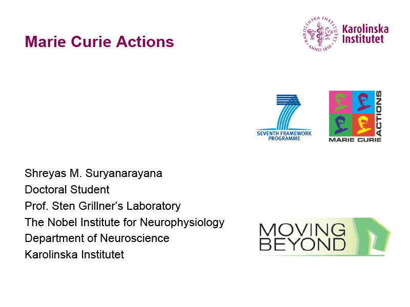 Shreyas M. Suryanarayana | Marie Curie Actions